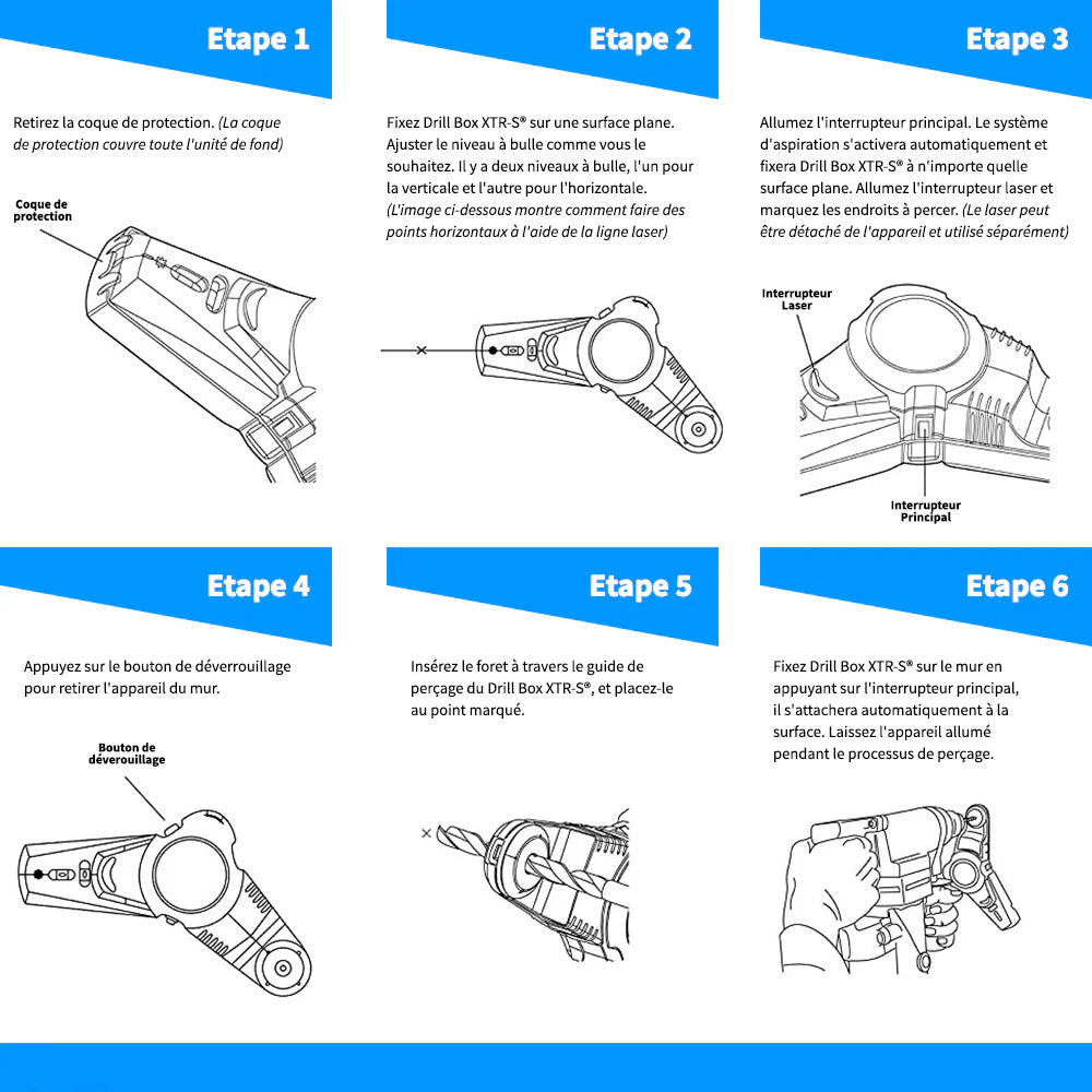 Drilling Guide with Laser Level for Precision Holes