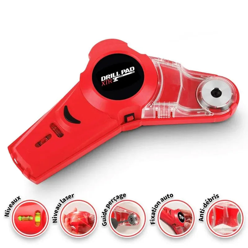 Drilling Guide with Laser Level for Precision Holes