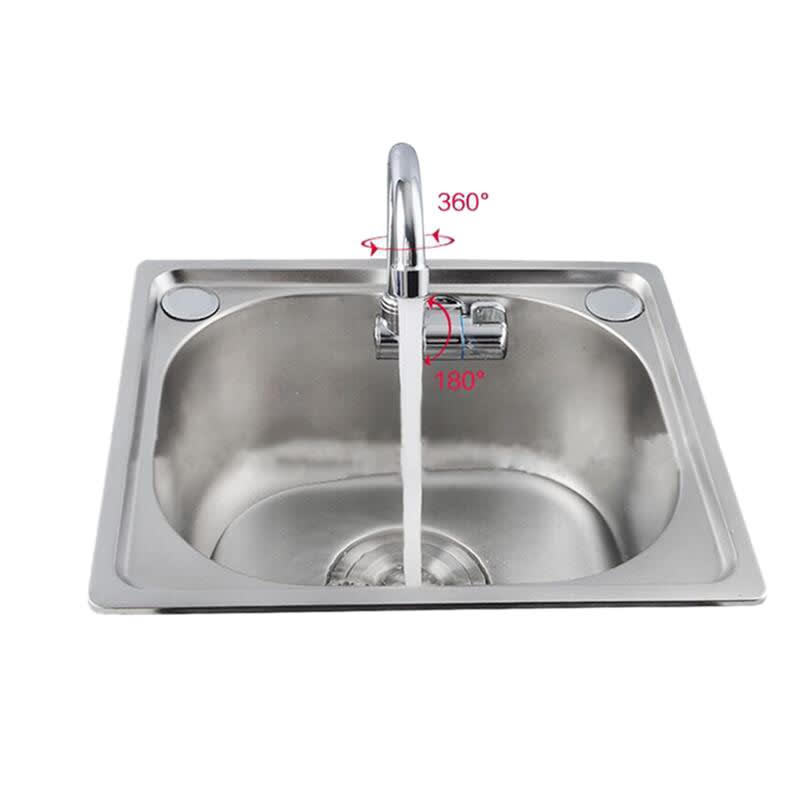 360 Degree Rotating Foldable Copper Cold Water Faucet for Boat RV Marine Use