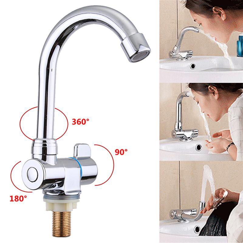 360 Degree Rotating Foldable Copper Cold Water Faucet for Boat RV Marine Use