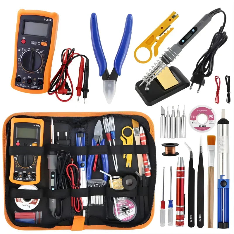 Complete Soldering Iron Kit with Accessories for Electronics Repair and DIY Projects