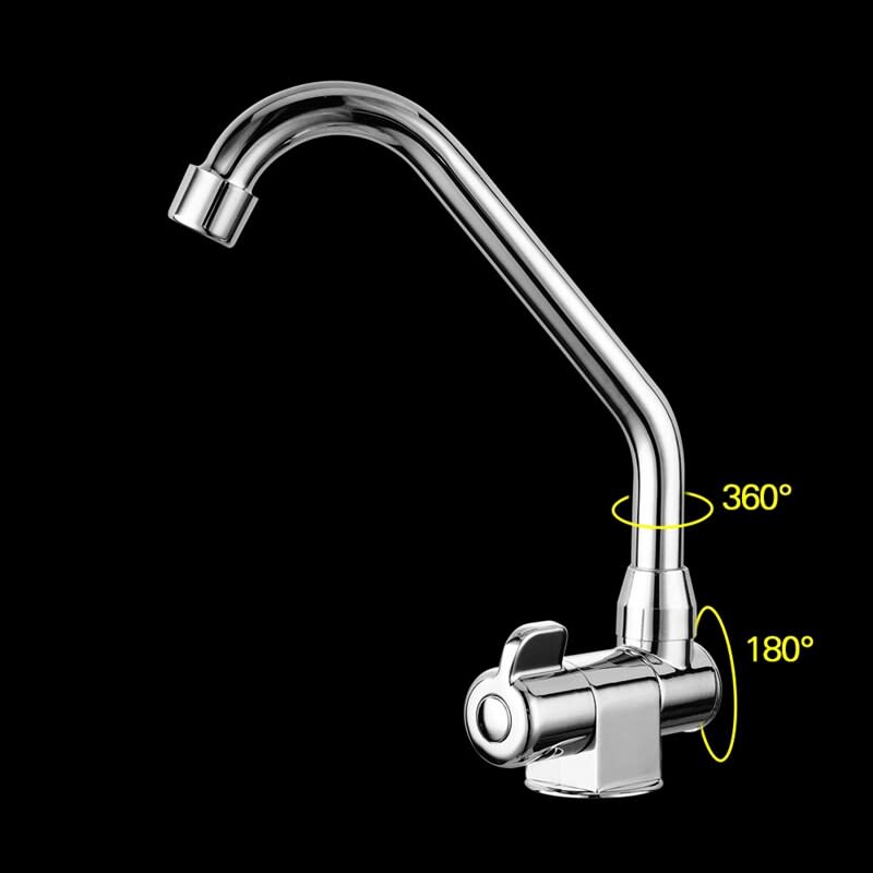 360 Degree Rotating Foldable Copper Cold Water Faucet for Boat RV Marine Use
