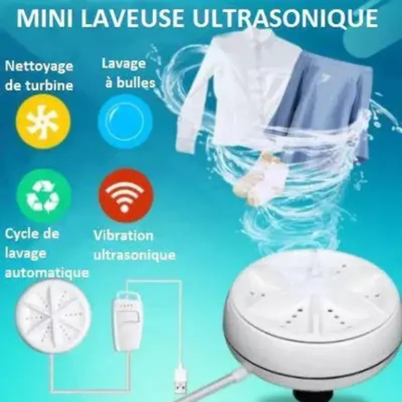 2-in-1 Portable Ultrasonic Cleaner Compact Jewelry and Gadget Cleaner
