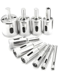 Tile Drill Bit Set 10 Pieces for Ceramic Porcelain Glass