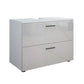 White Glossy Single Sink Vanity Cabinet