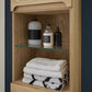 Solid Oak Bathroom Storage Cabinet
