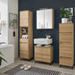Solid Oak Bathroom Storage Cabinet