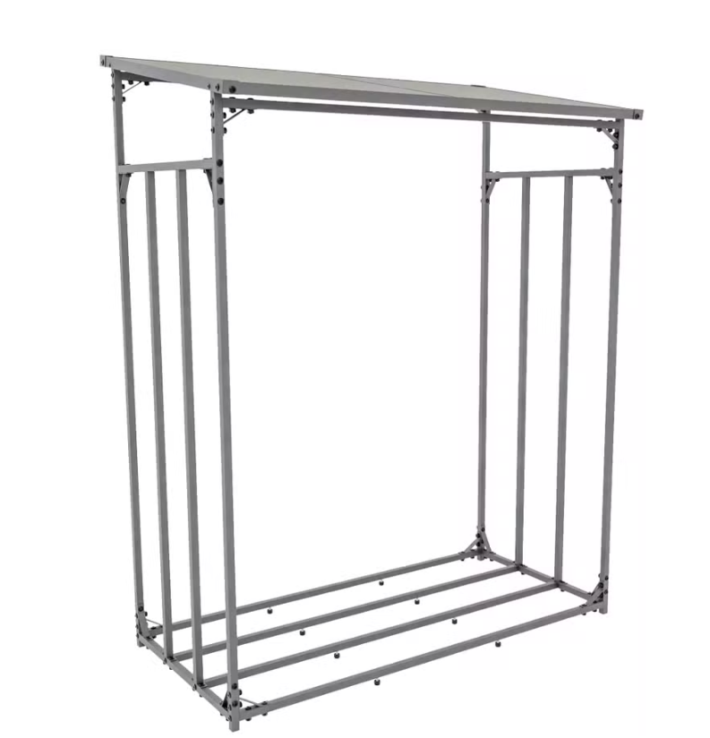 Firewood Rack 51x65 Inch Heavy Duty Wood Log Holder Outdoor Fireplace Storage