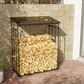 Firewood Rack 51x65 Inch Heavy Duty Wood Log Holder Outdoor Fireplace Storage